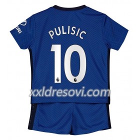 Chelsea Christian Pulisic 10 Domaći Dječji Komplet Dresovi za Nogomet 2020-2021 (+ kratke hlače)